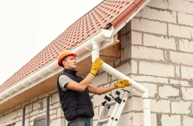Pose et remplacement de gouttières à Delut